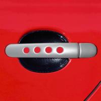 Накладки дверних ручок сріблясті з отворами thumbnail 1